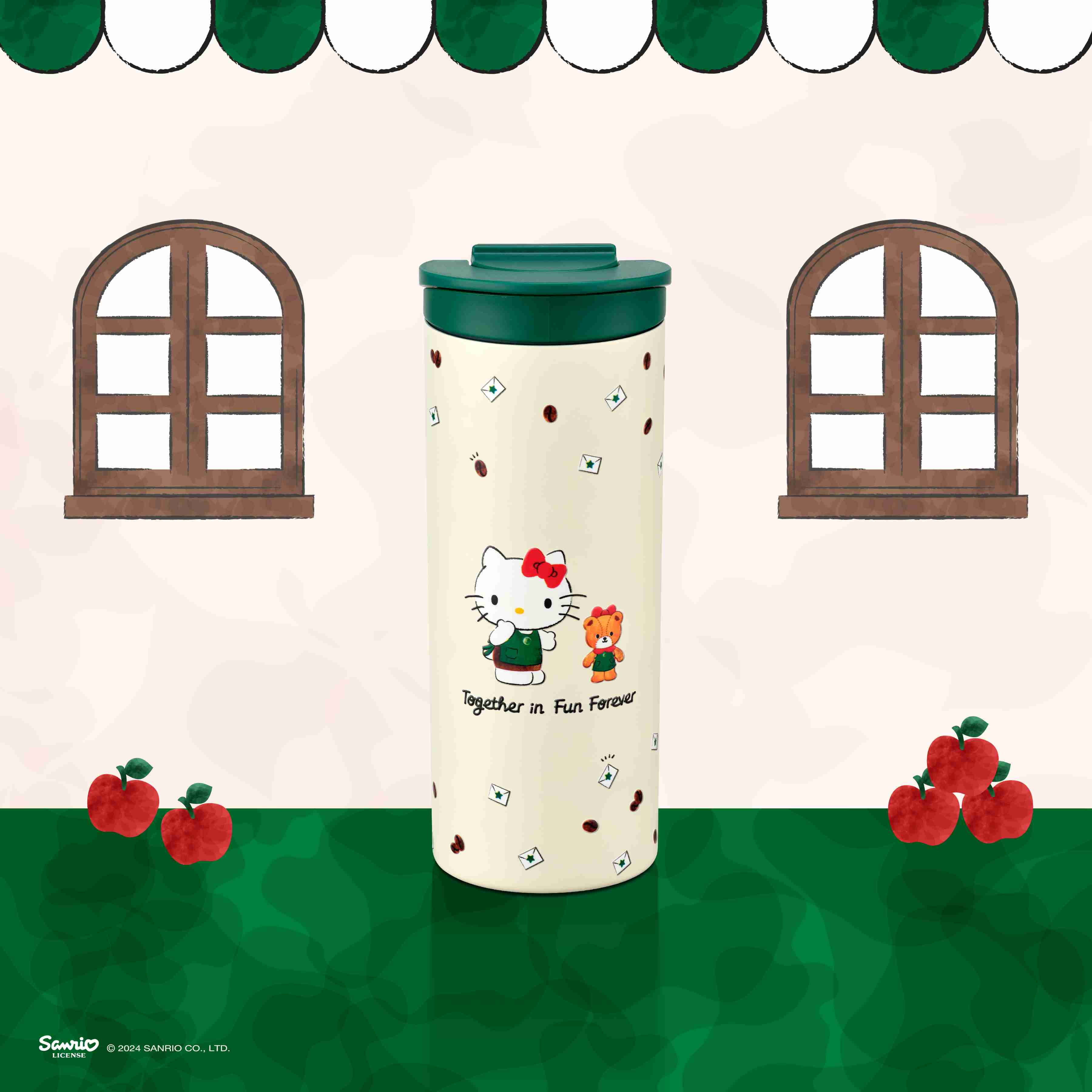 Starbucks×Hello Kitty ステンレスボトル 591ml Starbucks X Hello Kitty Collab Thermos Bottle (591 Ml) at